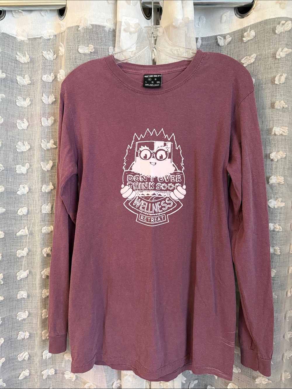 Mauve Long-Sleeve Graphic Tee